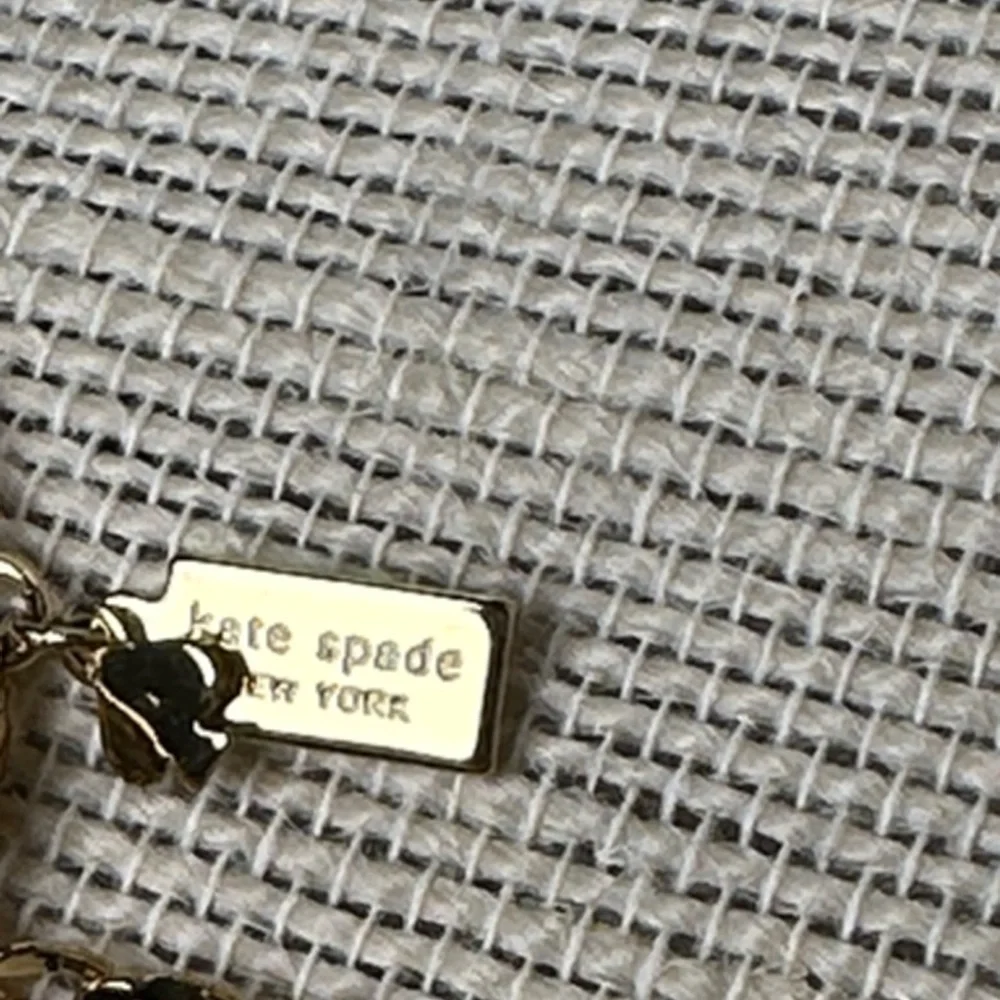 Kate Spade Gold Necklace with Pink Enamel Bow – 28” with 2” Extender